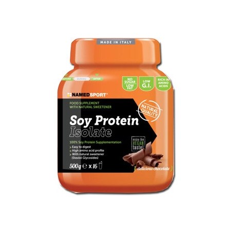Named Sport Soy Protein Isolate Delicious Chocolate Integratore Proteico 500 g