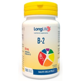 LongLife B2 50mg Integratore Vitaminico 100 Tavolette LongLife B2 50mg Integratore Vitaminico 100 Tavolette