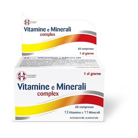 Matt Pharma Vitamine e Minerali Complex Integratore 60 Compresse