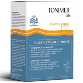Tonimer Soluzione Ipertonica Aerosol 18 Flaconcini 3 ml Tonimer Soluzione Ipertonica Aerosol 18 Flaconcini 3 ml