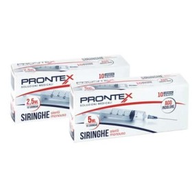 Safety Prontex Siringa da 5 ml Con Ago Indolore 10 Pezzi Safety Prontex Siringa da 5 ml Con Ago Indolore 10 Pezzi