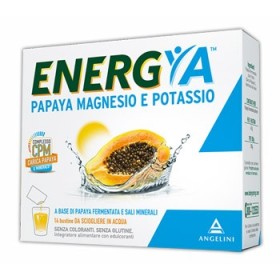 Energya Papaya Magnesio e Potassio Integratore Sali Minerali 14 Bustine Energya Papaya Magnesio e Potassio Integratore Sali Minerali 14 Bustine