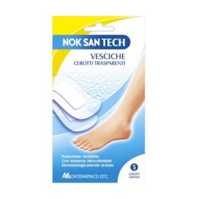 Nok San Tech Vesciche Cerotto Tasparente Grande 5 Cerotti Nok San Tech Vesciche Cerotto Tasparente Grande 5 Cerotti