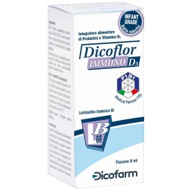 DicoFlor Immuno D3 Integratore di Vitamina D e Probiotici 8 ml DicoFlor Immuno D3 Integratore di Vitamina D e Probiotici 8 ml