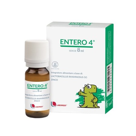 Entero 4 Gocce Integratore di Probiotici 8 ml   Siringa Dosatrice