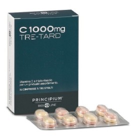 Principium C 1000 mg TRE-TARD Integratore Sistema Immunitario 24 Compresse Principium C 1000 mg TRE-TARD Integratore Sistema Immunitario 24 Compresse