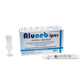 Aluneb Iper Kit 20 Flaconcini da Nebulizzare   Mad Nasale Siringa per Nebulizzazioni Nasali Aluneb Iper Kit 20 Flaconcini da Nebulizzare   Mad Nasale Siringa per Nebulizzazioni Nasali