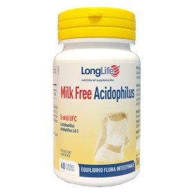LongLife Milk Free Acidophilus Integratore Fermenti Lattici 60 capsule LongLife Milk Free Acidophilus Integratore Fermenti Lattici 60 capsule