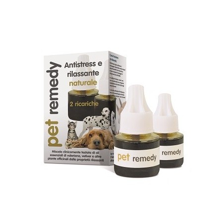 Pet Remedy Diffusore Integratore Rilassante Uso Veterinario 2 Ricariche Flacone 40 ml
