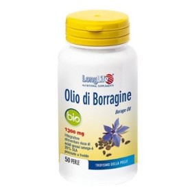 LongLife Olio Di Borragine Bio Integratore Pelle 50 Perle LongLife Olio Di Borragine Bio Integratore Pelle 50 Perle