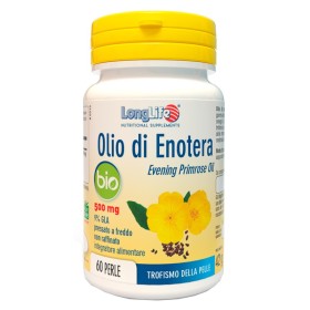 LongLife Olio Di Enotera Bio 500 mg Integratore Per La Pelle 60 Perle LongLife Olio Di Enotera Bio 500 mg Integratore Per La Pelle 60 Perle