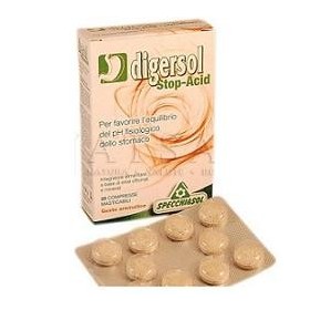 Specchiasol Digersol Stop-Acid Integratore Digestivo 20 Compresse Specchiasol Digersol Stop-Acid Integratore Digestivo 20 Compresse