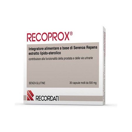 Recoprox Integratore Prostata e Vie Urinarie 30 Capsule Molli