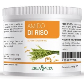 Erba Vita Amido Di Riso Per Uso Esterno Barattolo 300 g Erba Vita Amido Di Riso Per Uso Esterno Barattolo 300 g