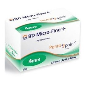 BD Micro-Fine Aghi 32GX4mm per Penna Insulina 100 pezzi BD Micro-Fine Aghi 32GX4mm per Penna Insulina 100 pezzi