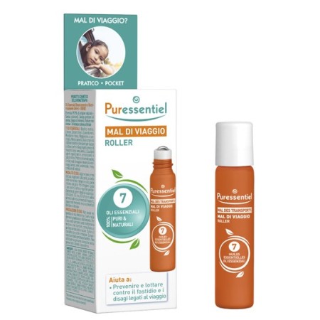 Puressentiel SOS Mal di Viaggio Roller Contro la Nausea 5 ml