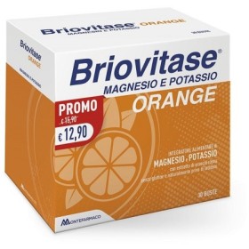 Briovitase Orange Integratore Magnesio e Potassio 30 Bustine Briovitase Orange Integratore Magnesio e Potassio 30 Bustine