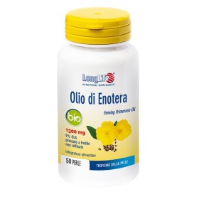 LongLife Olio di Enotera Bio 1300 mg Integratore Trofismo della Pelle 50 Perle LongLife Olio di Enotera Bio 1300 mg Integratore Trofismo della Pelle 50 Perle