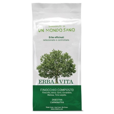 Erba Vita Finocchio Composto Tisana Integratore Funzionalità Digestiva 100 g