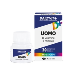 Massigen Dailyvit  Uomo Integratore Vitamine e Minerali 30 Compresse Massigen Dailyvit  Uomo Integratore Vitamine e Minerali 30 Compresse