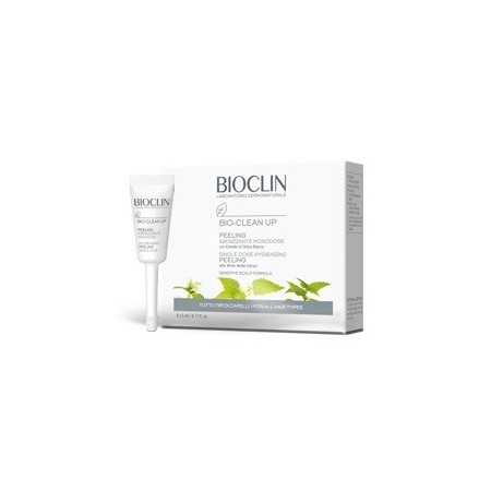 Bioclin Bio-Clean Up Peeling Igienizzante Tutti i Tipi Di Capelli 6 Flaconcini