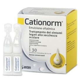 Cationorm Gocce Oculari  30 Contenitori Monodose da 0,4ml Cationorm Gocce Oculari  30 Contenitori Monodose da 0,4ml