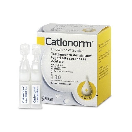 Cationorm Gocce Oculari  30 Contenitori Monodose da 0,4ml