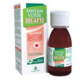 Tantum Verde SOS Afte Collutorio Contro Afte e Piccole Lesioni della Bocca 120 ml Tantum Verde SOS Afte Collutorio Contro Afte e Piccole Lesioni della Bocca 120 ml