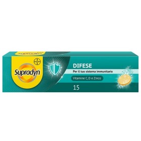 Supradyn Difese Integratore Sistema Immunitario con Vitamina C, D e Zinco 15 Compresse Effervescenti Supradyn Difese Integratore Sistema Immunitario con Vitamina C, D e Zinco 15 Compresse Effervescenti