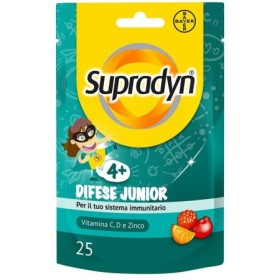Supradyn Difese Junior Integratore Difese Immunitarie Bambini con Vitamina C, D e Zinco 25 Caramelle Supradyn Difese Junior Integratore Difese Immunitarie Bambini con Vitamina C, D e Zinco 25 Caramelle