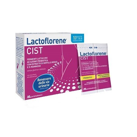 Lactoflorene Cist Integratore Benessere delle Vie Urinarie 10 Bustine