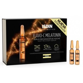 Isdin Isdinceutics Flavo-C Melatonin Siero Riparatore Notte Viso 10 Fiale Isdin Isdinceutics Flavo-C Melatonin Siero Riparatore Notte Viso 10 Fiale