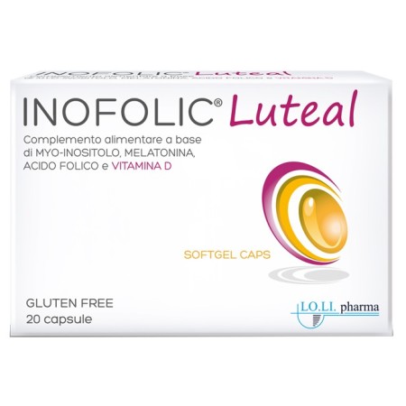 Inofolic Luteal Integratore di Myo-Inositolo 20 Capsule Molli