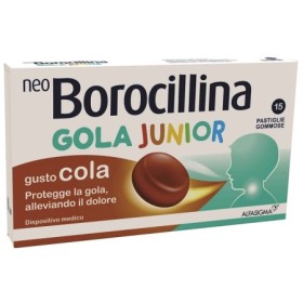 NeoBorocillina Gola Junior Gusto Cola 15 Pastiglie NeoBorocillina Gola Junior Gusto Cola 15 Pastiglie