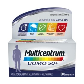 Multicentrum Uomo 50  Integratore Multivitaminico Multiminerale 60 Compresse Multicentrum Uomo 50  Integratore Multivitaminico Multiminerale 60 Compresse