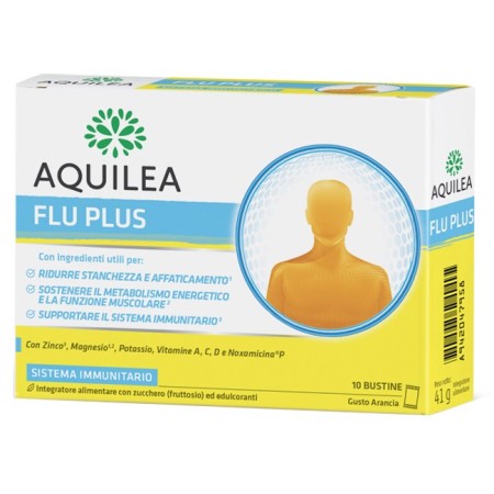 Aquilea Flu Plus Integratore Sistema Immunitario 10 Bustine