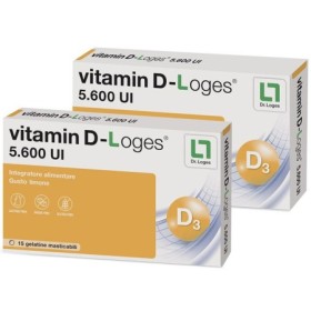 Vitamin D-Loges 5.600 UI  Integratore Vitamina D 30 Gelatine Masticabili Vitamin D-Loges 5.600 UI  Integratore Vitamina D 30 Gelatine Masticabili
