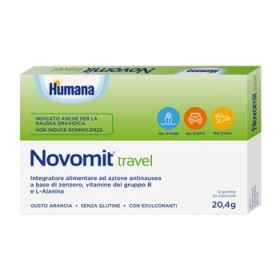 Humana Novomit Travel Integratore Anti Nausea 12 Gomme Humana Novomit Travel Integratore Anti Nausea 12 Gomme