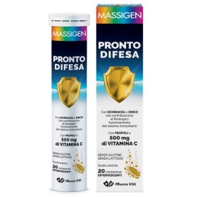 Massigen Pronto Difesa Integratore Supporto Difese Immunitarie 20 Compresse Effervescenti Massigen Pronto Difesa Integratore Supporto Difese Immunitarie 20 Compresse Effervescenti