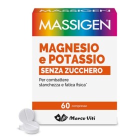 Massigen Magnesio e Potassio Integratore Senza Zucchero 60 Compresse Massigen Magnesio e Potassio Integratore Senza Zucchero 60 Compresse