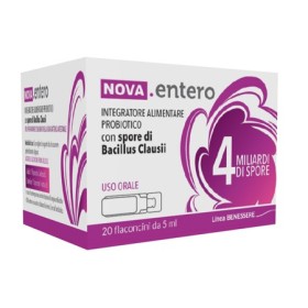 Nova Entero Plus 4 Miliardi di Spore 20 Flaconcini Da 5 ml Nova Entero Plus 4 Miliardi di Spore 20 Flaconcini Da 5 ml