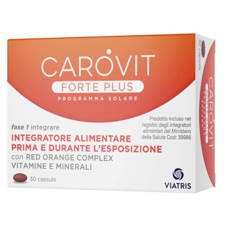 Carovit Forte Plus Integratore Abbronzatura 30 Capsule