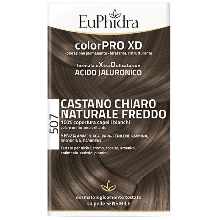 Euphidra ColorPRO XD 507 Castano Chiaro Naturale Freddo Tintura Per Capelli