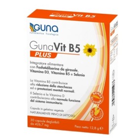 GunaVit B5 Integratore Di Vitamine Per Ridurre La Stanchezza Ed Affaticamento 30 Capsule GunaVit B5 Integratore Di Vitamine Per Ridurre La Stanchezza Ed Affaticamento 30 Capsule