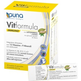 Guna Vit Formula Immuno Integratore Vitamine e Minerali 30 Bustine Guna Vit Formula Immuno Integratore Vitamine e Minerali 30 Bustine