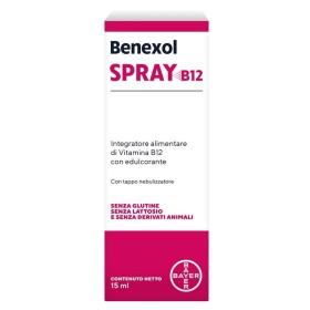 Benexol Spray Integratore Alimentare di Vitamina B12 ad Alto Dosaggio, con Edulcorante, Flacone da 1 Benexol Spray Integratore Alimentare di Vitamina B12 ad Alto Dosaggio, con Edulcorante, Flacone da 1