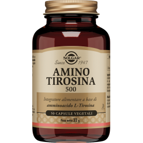 Solgar Amino Tirosina 500 Integratore Tiroide 50 Capsule Vegetali Solgar Amino Tirosina 500 Integratore Tiroide 50 Capsule Vegetali