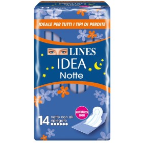 Lines Idea Notte Assorbente Con Ali 14 Pezzi Lines Idea Notte Assorbente Con Ali 14 Pezzi
