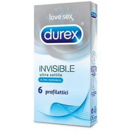 Durex Invisible Preservativi Ultra Sottili 6 Pezzi
