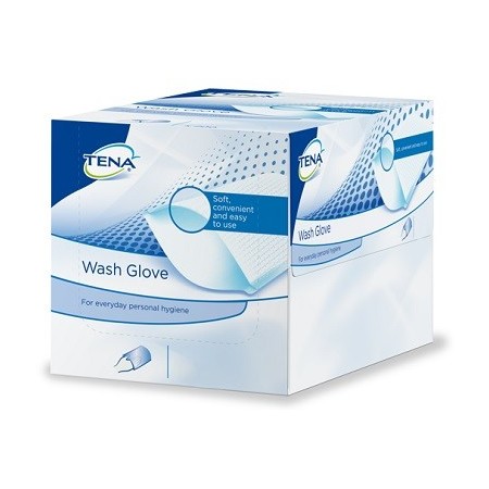 Tena Wash Glove Guanti Deteregenti 50 Pezzi